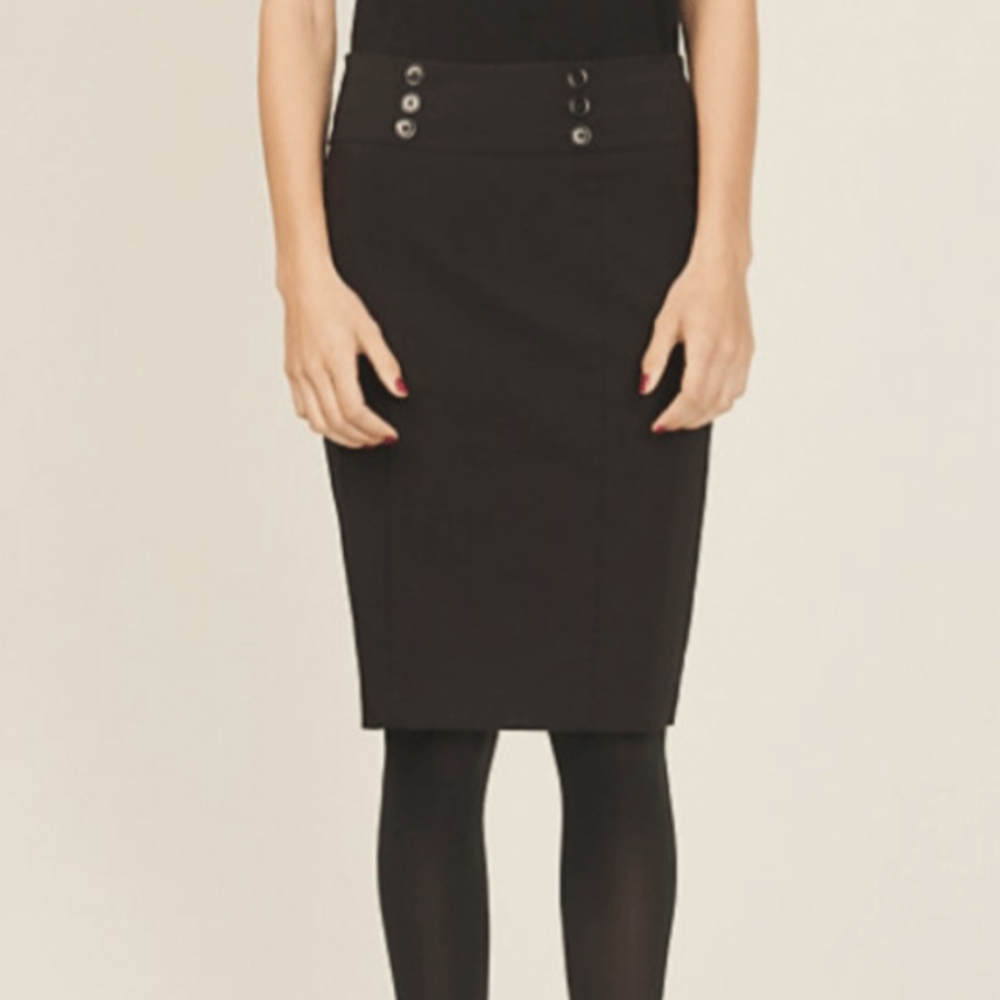 Dark Brown Pencil Skirt